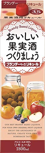 おいしい果実酒つくりましょう　ブランデーベースリキュール　1,800ミリ　６本 Amazon.co.jp: おいしい果実酒つくりましょう ブランデーベース